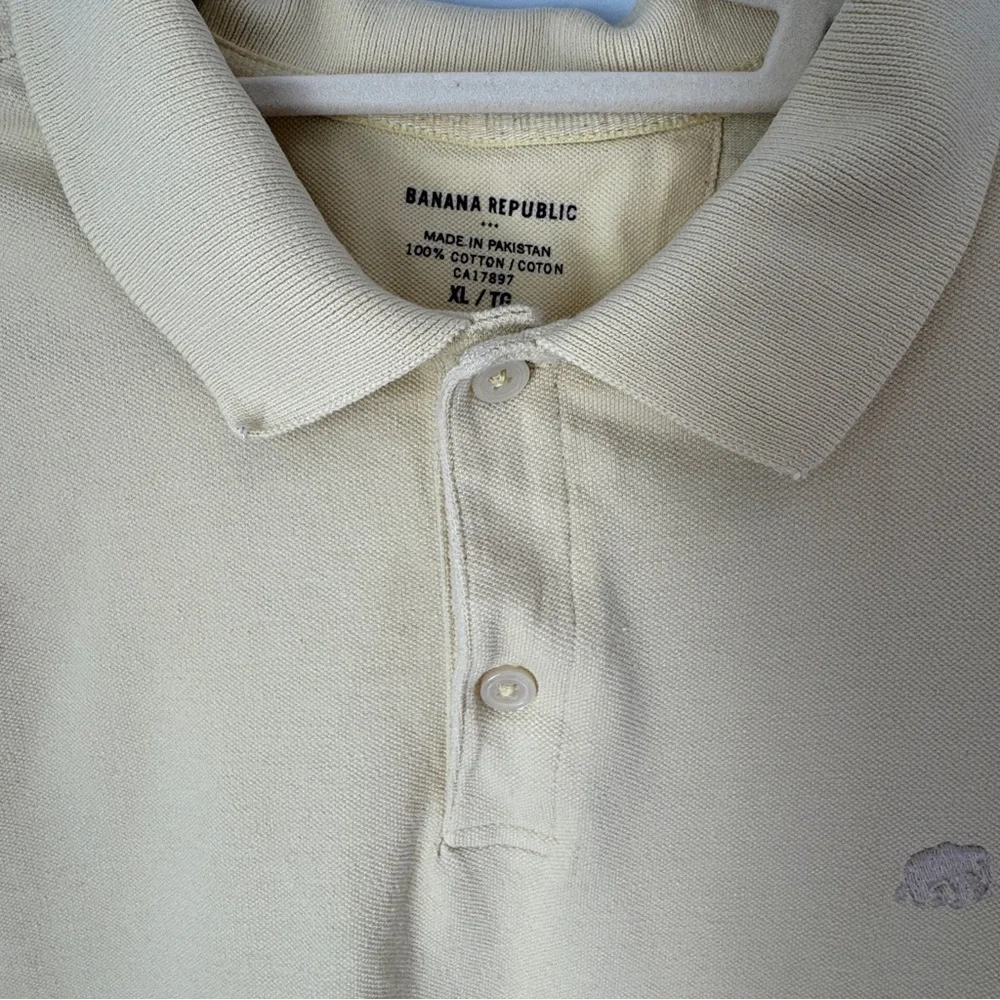 Banana Republic Yellow Men’s Short-sleeved Polo XL